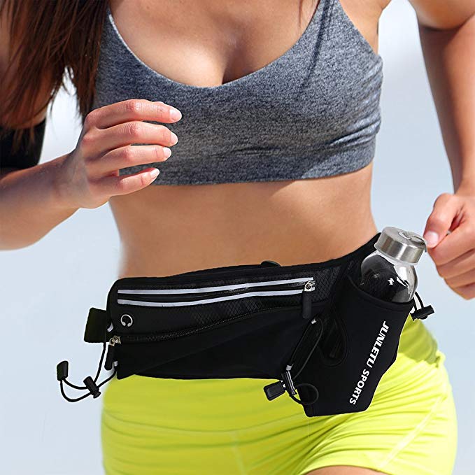 Leqeze Running Belt Waist Packwater Resistant Fanny Pack Light Reflective For Men Womenwith 