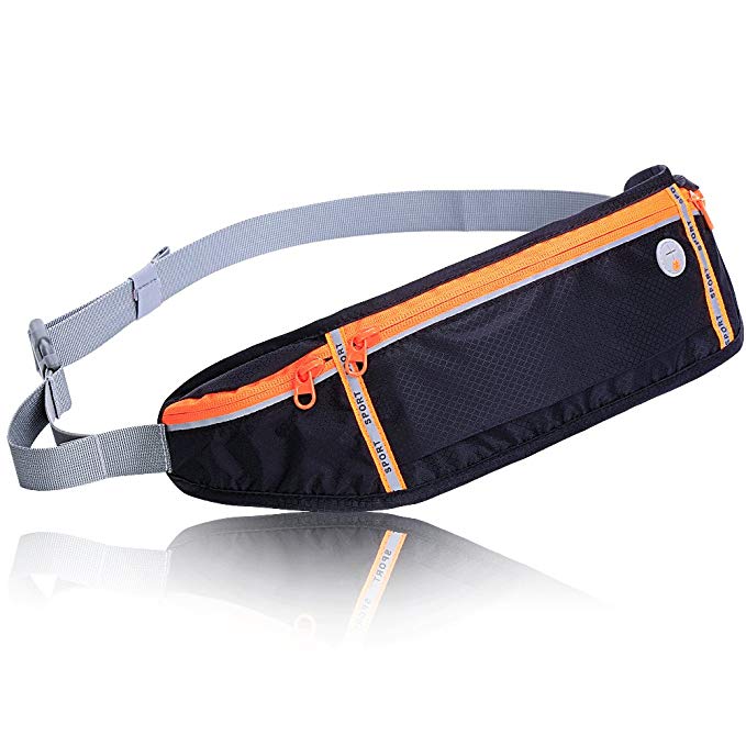 ThirdM Slim Polyester Water Resistant Waist Bag Fanny Pack for Man ...